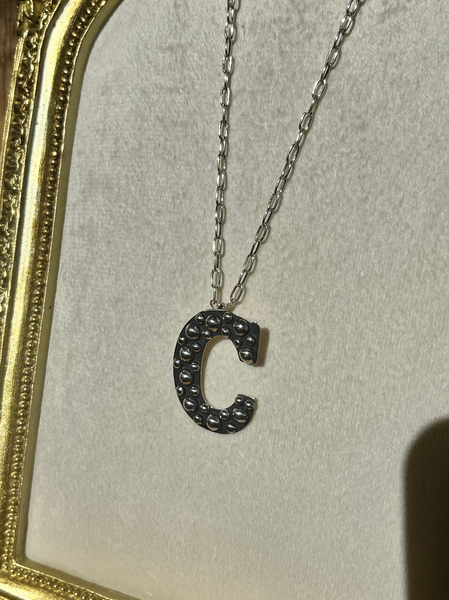 Sterling silver initial necklaces