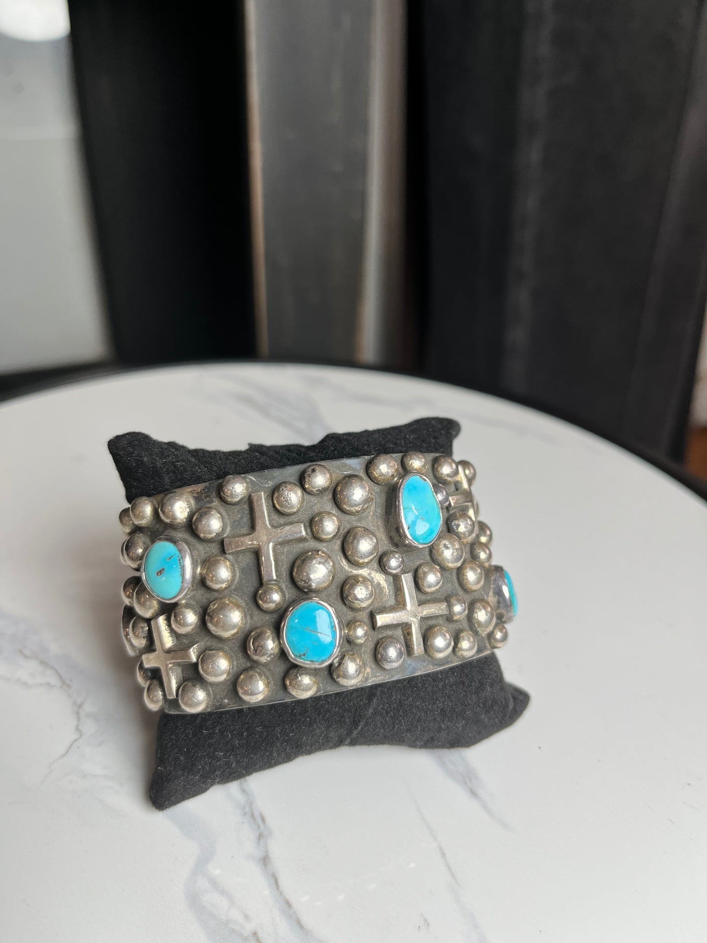 Chimney Butte Turquoise and Cross S/S Cuff