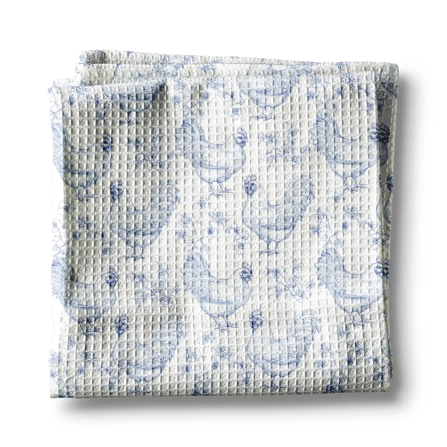 Blue & White Chicken Kitchen Towel