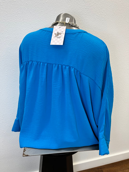 Turquoise button butterfly