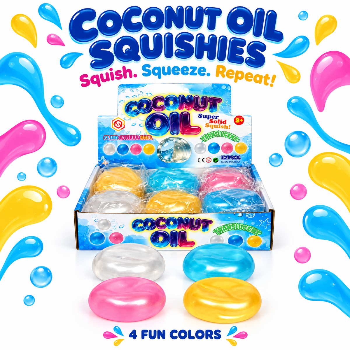 Coconut Oil Ball Squishy