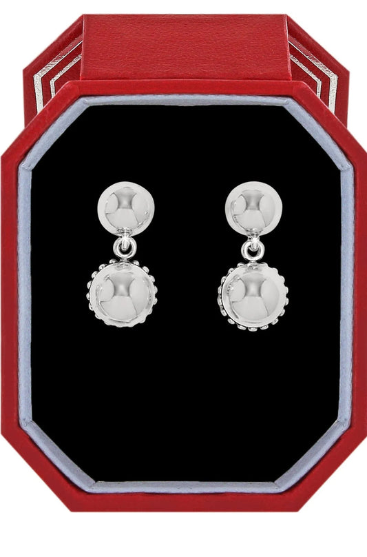 Pretty Tough Bold Stud Post Drop Earrings Gift Box