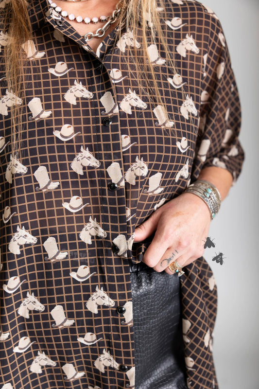 Cowgirl button up