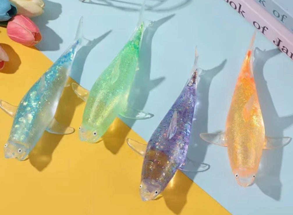 Glitter Shark Squishy