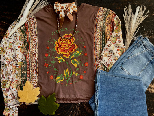 Country Vibes Poncho Top