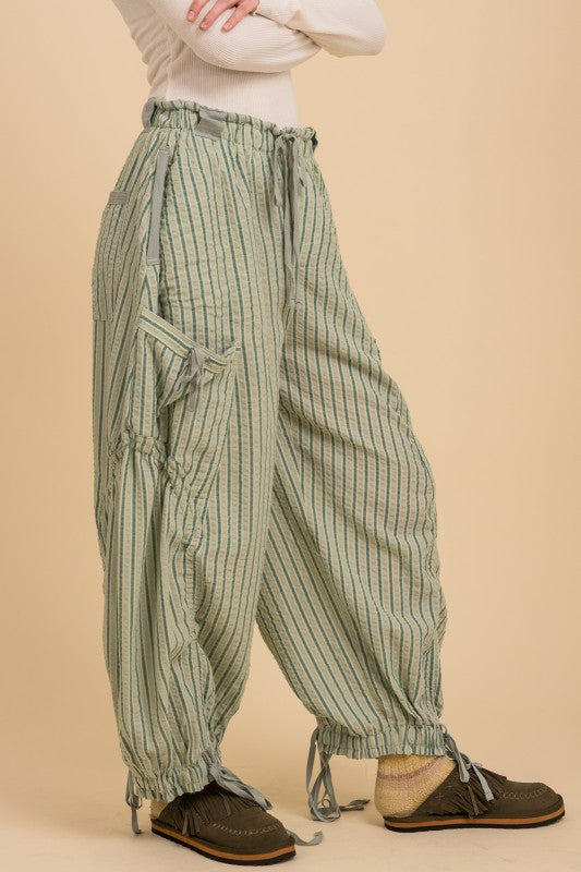 Parachute Style Low Slung Pants