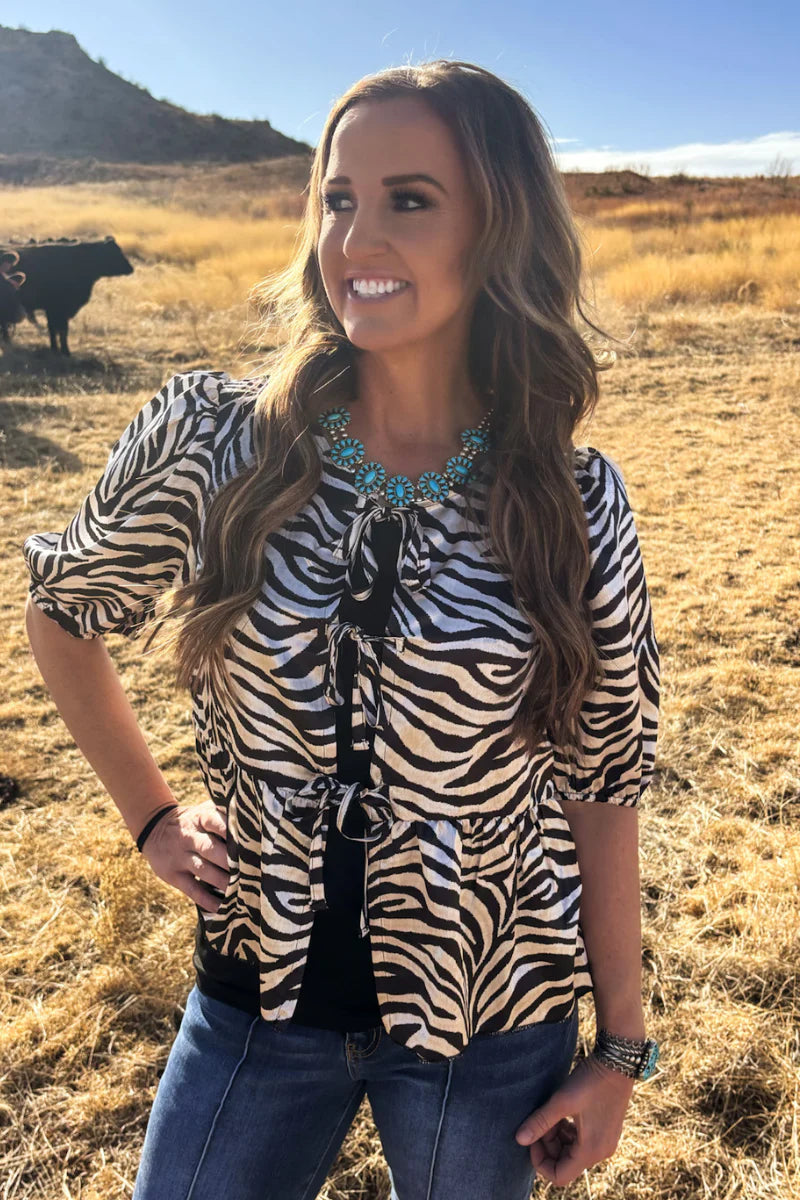 SAFARI TIE TOP