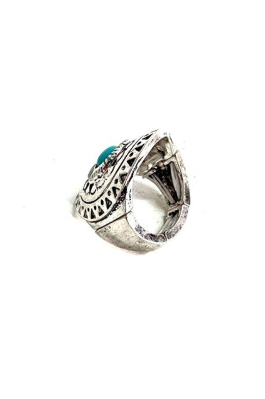 Little piece of turquoise Ring