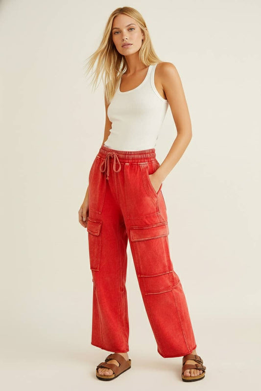 Jolly Red Cargo Pants