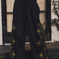 Embroidered Wide-leg Pants