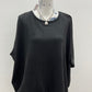 Raised rib bat sleeve top