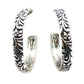 Metal Engraved Hoop Earring