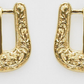 Western Theme Belt Buckle Post Back Earring