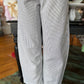 Striped barrel jeans