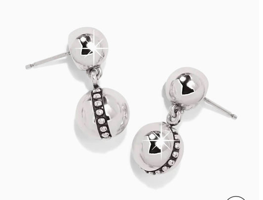 Pretty Tough Bold Stud Post Drop Earrings Gift Box