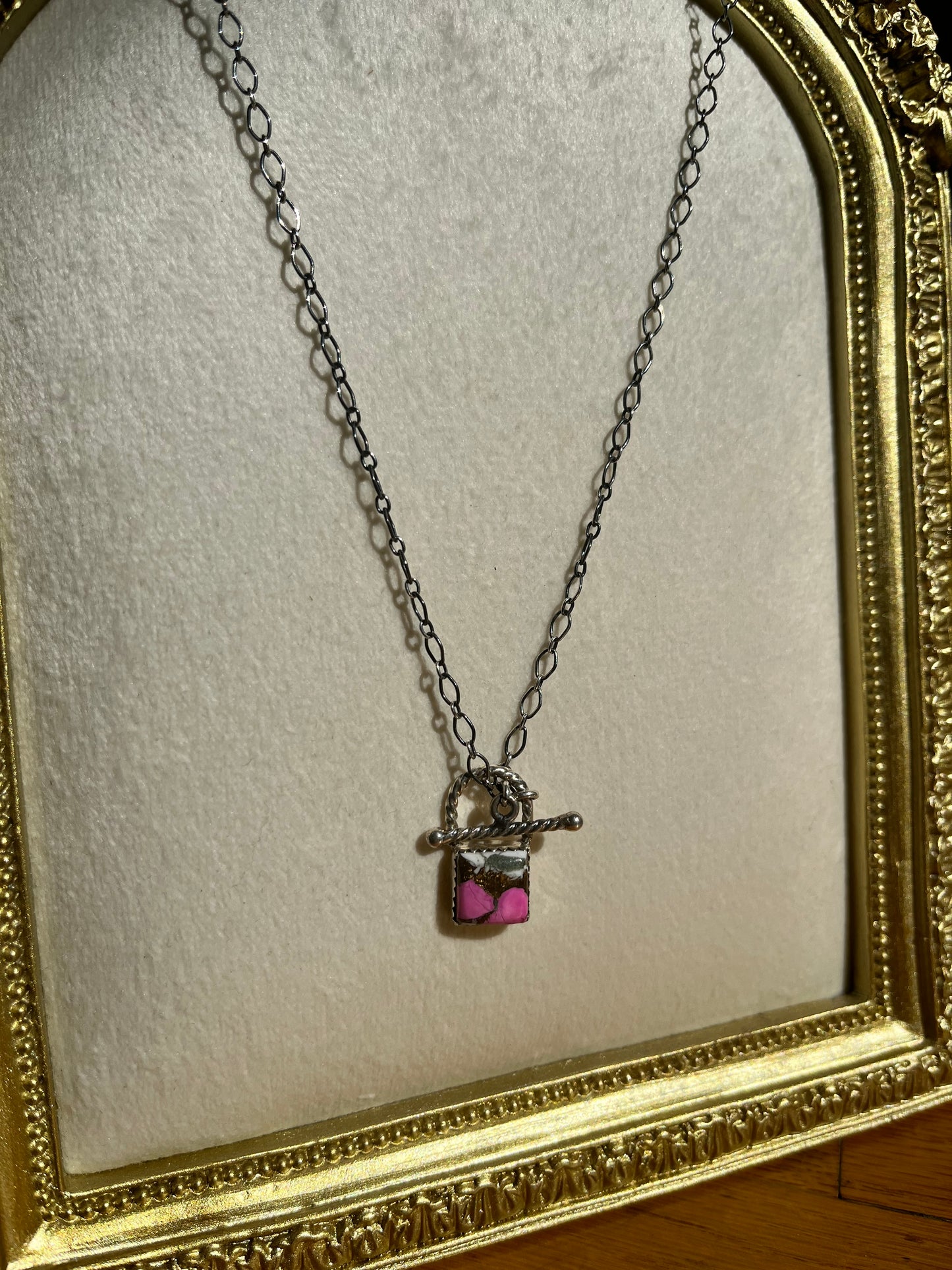 Sterling Silver Cotton Candy Necklace