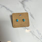 Turquoise Teardrop Studs