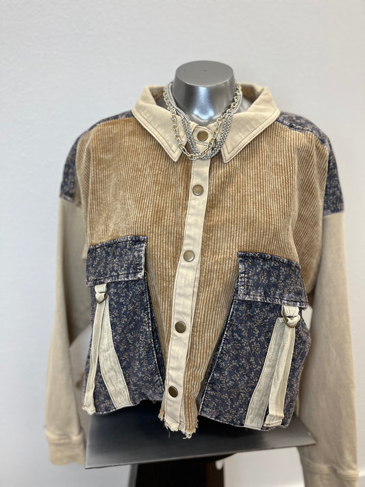 Corduroy mixed Jacket