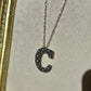 Sterling silver initial necklaces