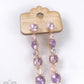 Multi-color rhinestone drop earring