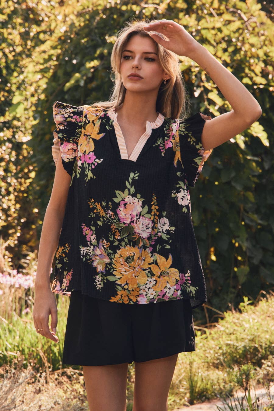Floral Printed Woven Top