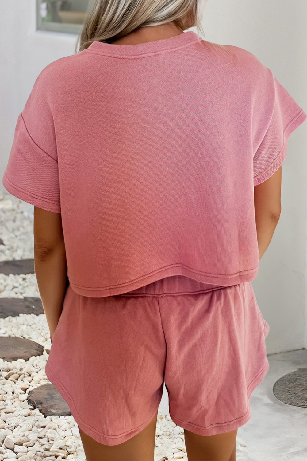 Horse Shoe Cropped Tee and High Waist Skort SET