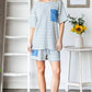 JACQUARD STRIPE TOP WITH POCKET