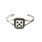 White Dice Cuff Bracelet