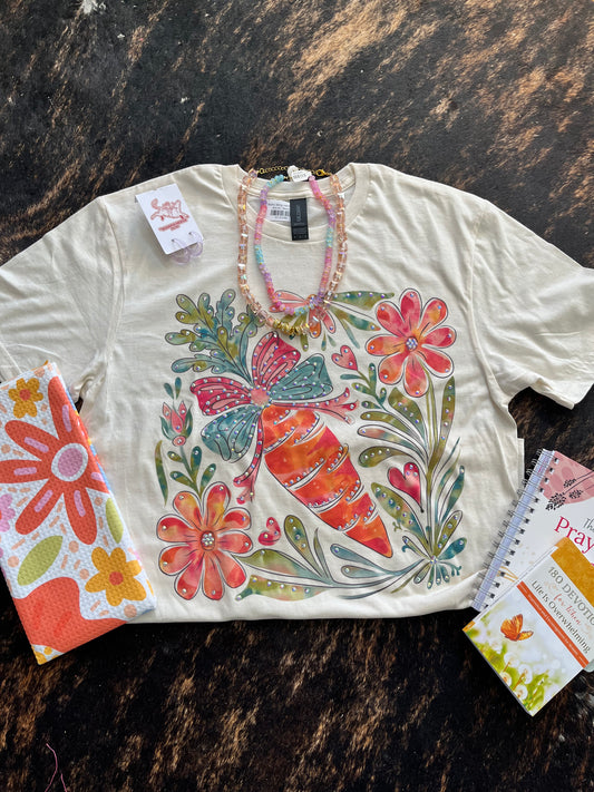 Boho bling carrot Tee