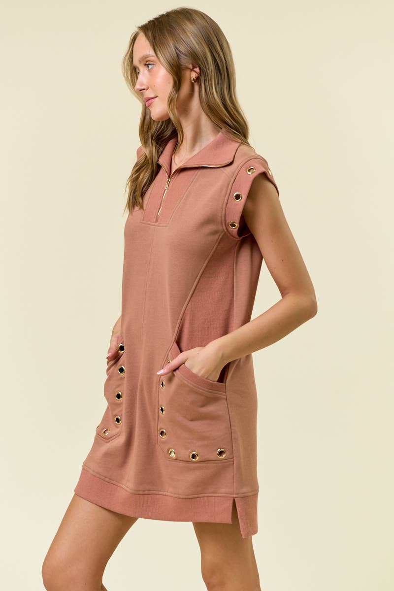 GROMMET DETAIL Dress