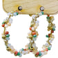 Bead wrapped hoop earring - LC
