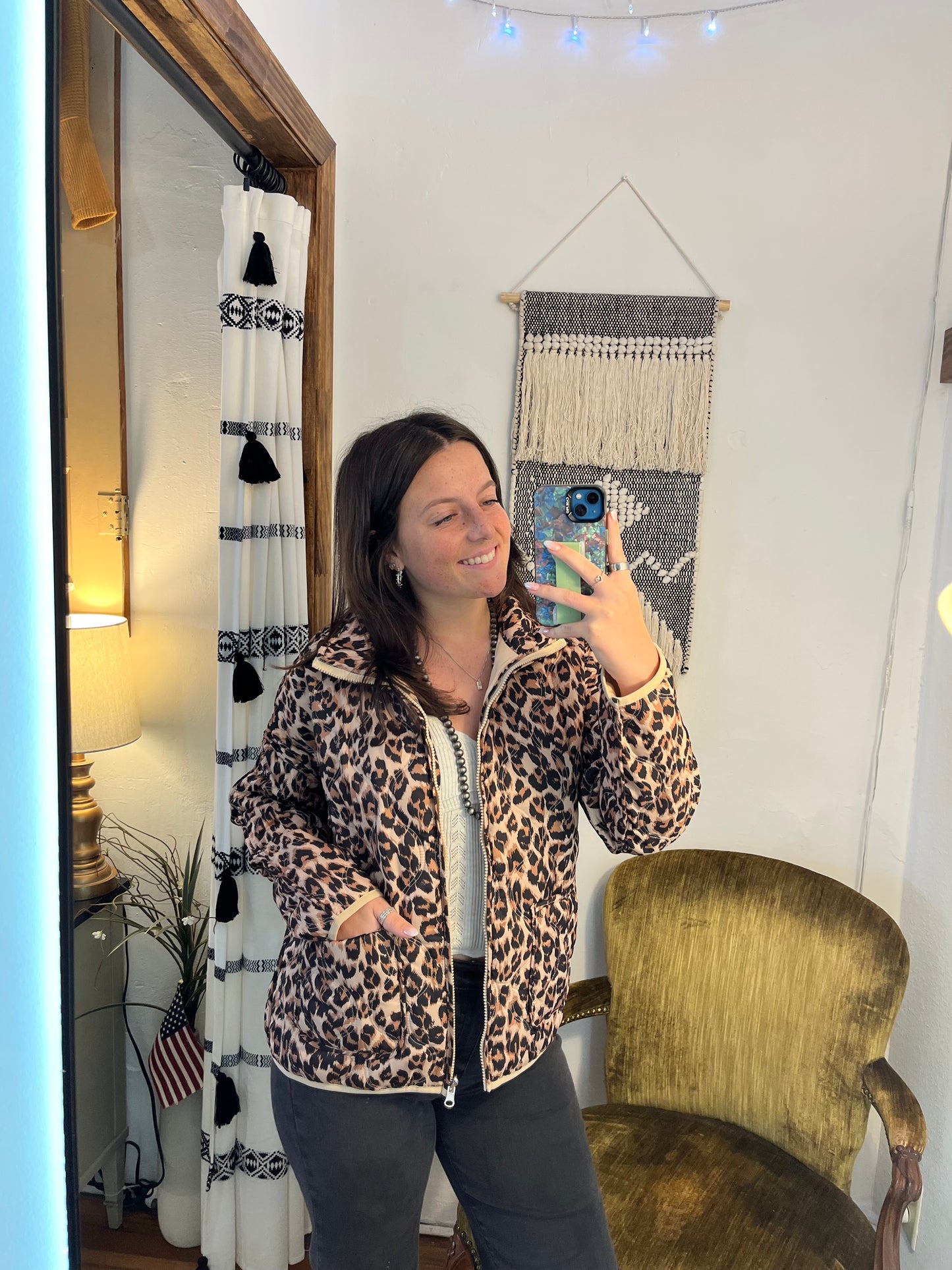 Cozy Cloud Jacket in Leopard