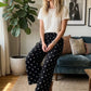 Scuba Polka Dot Wide Leg Pants