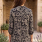 Ruffled Collar Lizzy 3/4 Sleeve