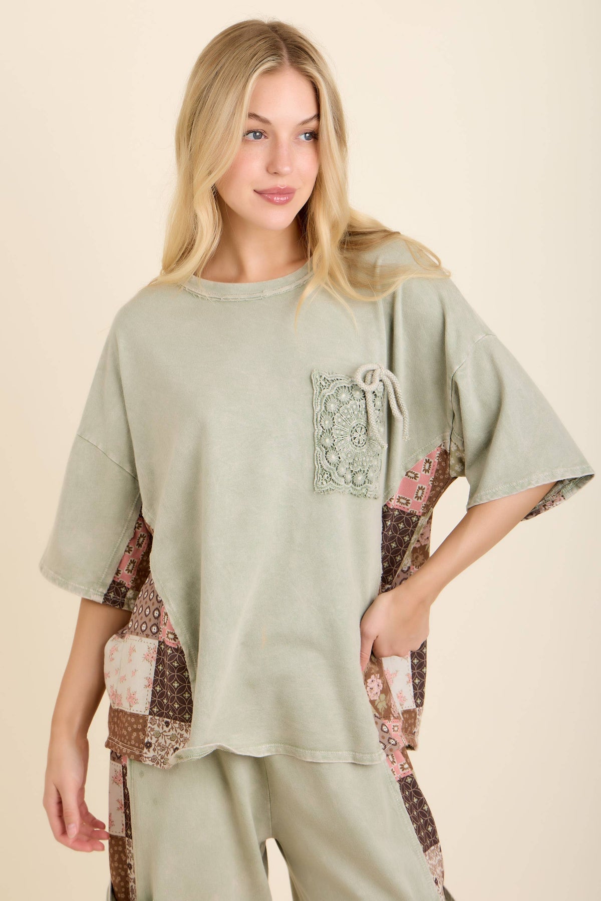 The Sagebrush Patchwork Top