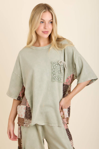 The Sagebrush Patchwork Top