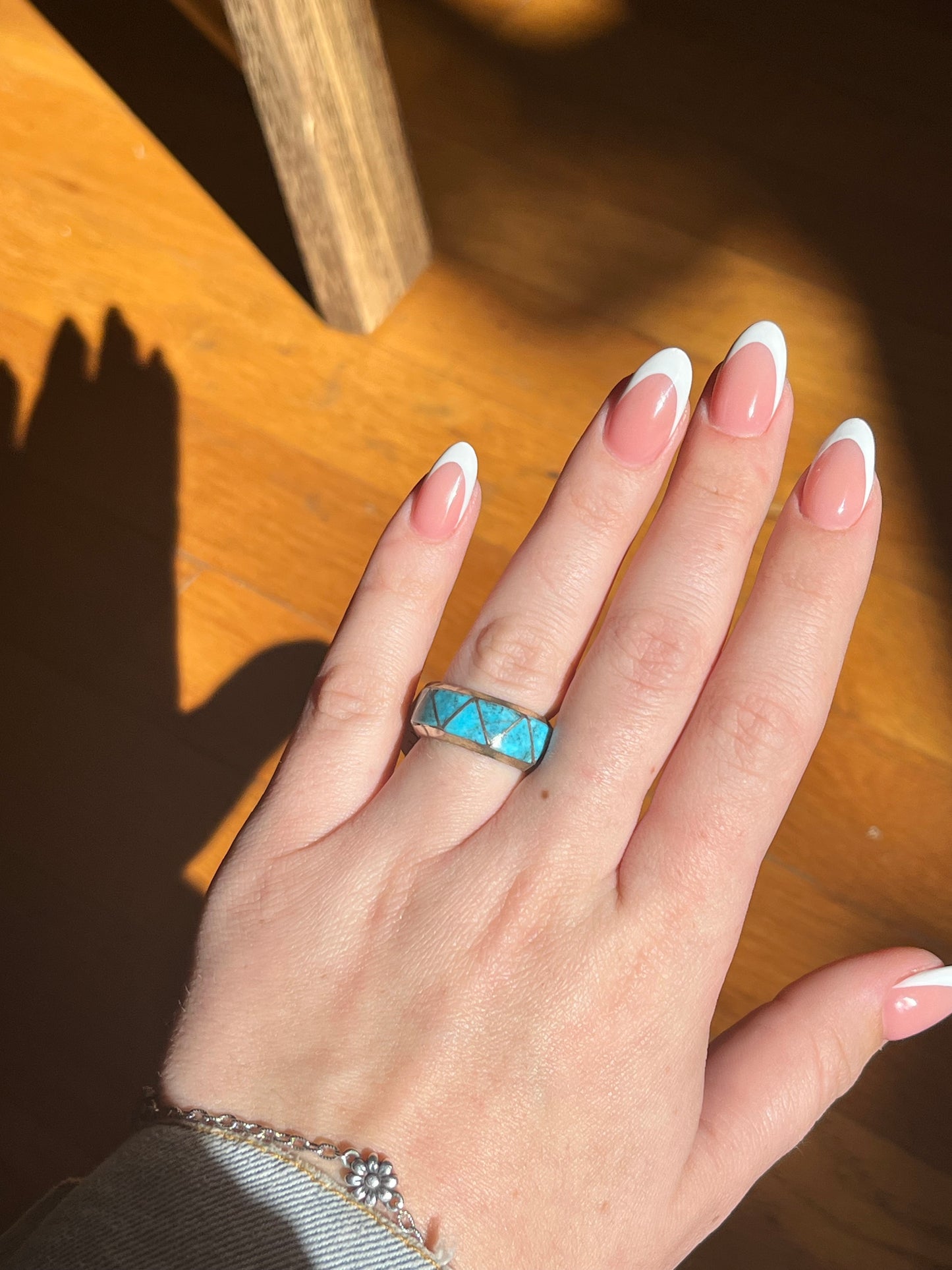 Zuni Inlay Turquoise Band