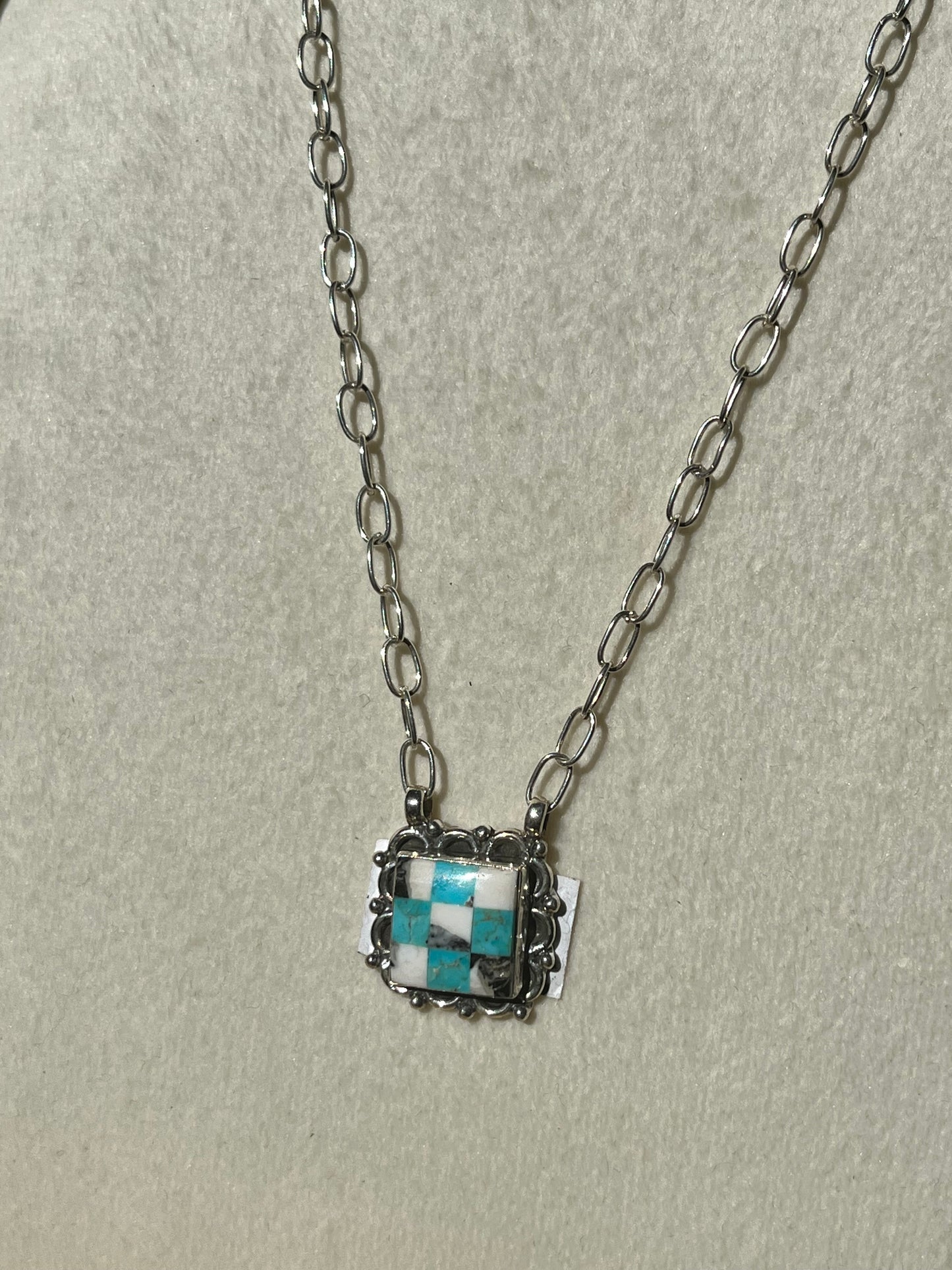 Sterling Silver Cotton Candy Necklace