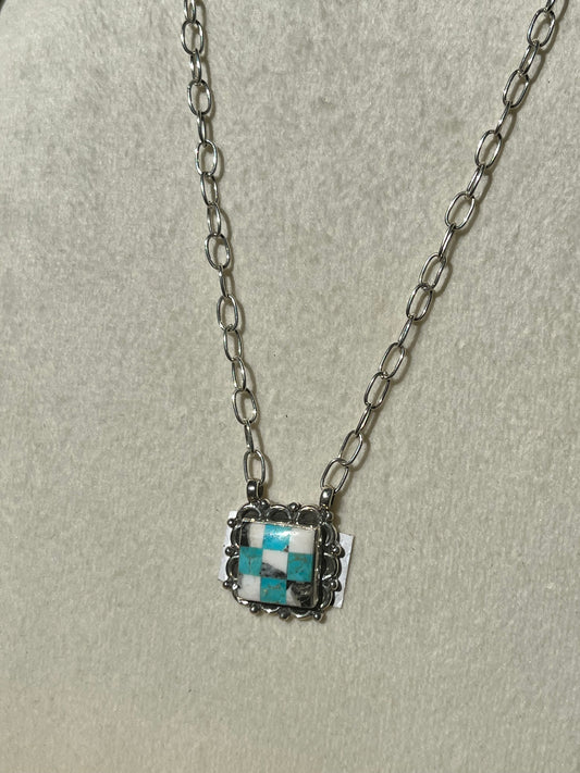 Sterling Silver Cotton Candy Necklace