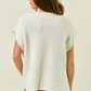 HORSESHOE RIBBED SWEATER VEST - 45223T