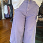 High rise cropped gaucho denim