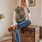 Leopard Checkerboard Sweater Vest