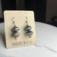 Orange/purple navajo earrings