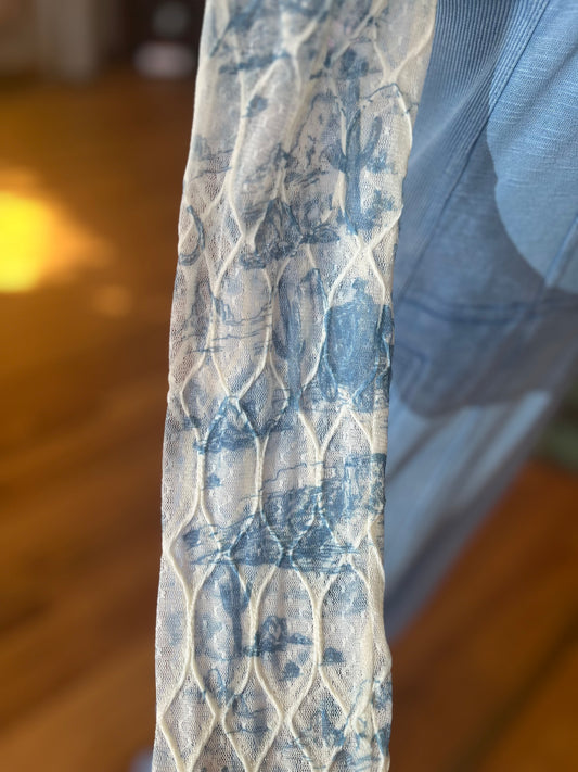 Blue old West long Sleeve