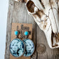Western Queen Dolly Printed Dangle Earrings