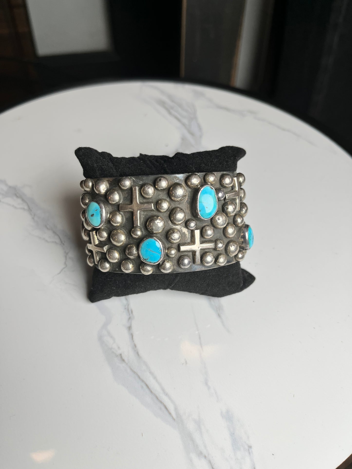 Chimney Butte Turquoise and Cross S/S Cuff