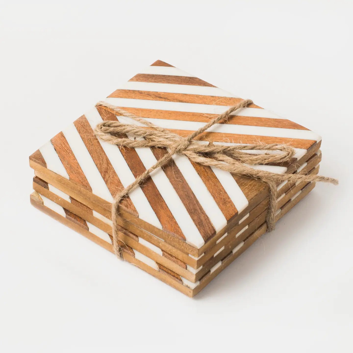 Chevron Wood Coasters