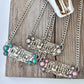 Western Style Queen Dolly Guitar Bar Pendant Necklace