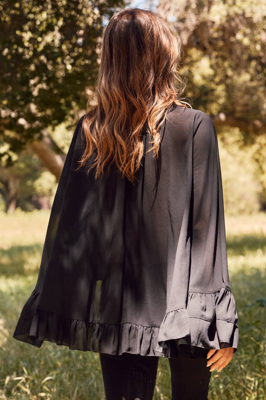 Ruffled Chiffon Blouse