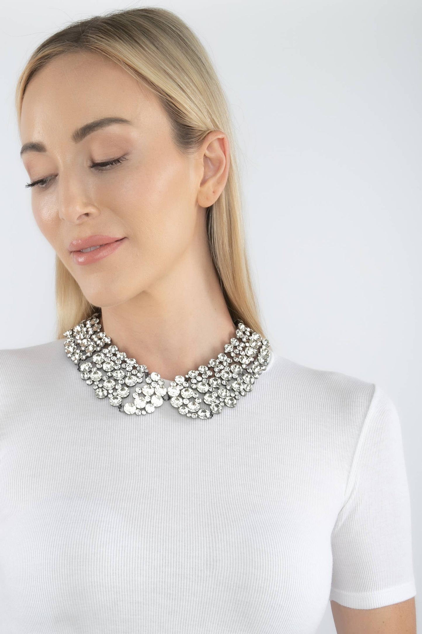 Clear RhinestoneCollar Necklace